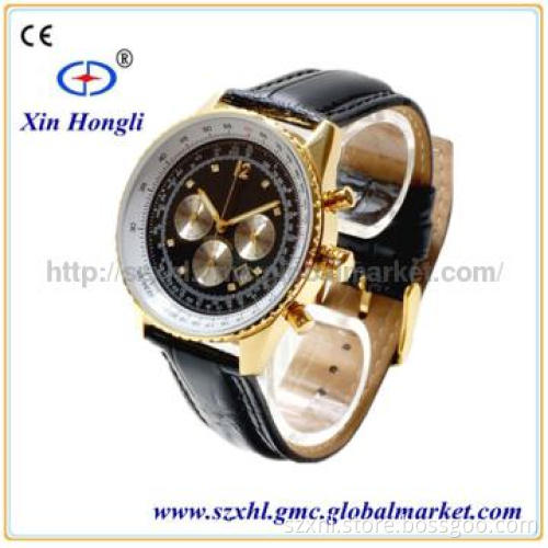 2013 New arrived luxury genuine leather men watch